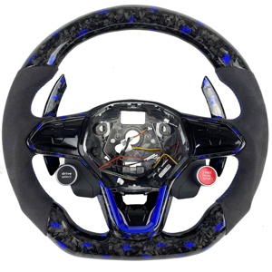 定制碳纤维方向盘，适用于大众高尔夫 R <span class=keywords><strong>GTI</strong></span> GTS GTD GTE Polo <span class=keywords><strong>GTI</strong></span> MK5 MK6 和 Mk7 汽车方向盘 - Product Image 1