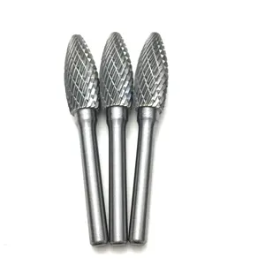 H Type Carbide Rotary Burrs Tungsten 12mm Cut Diameter In Tools Milling Drill Bit 6mm Shank Files Carbide Burr