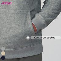Janya personnalisé logo uni à manches longues état d'équilibre décontracté Gym sport Streetwear pulls à capuche sweat survêtements pour hommes