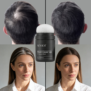 Poudre de camouflage racines en gros pour usine, couleur personnalisée, aspect naturel, couvre les <span class=keywords><strong>cheveux</strong></span> gris, poudre de retouche racines - Product Image 6