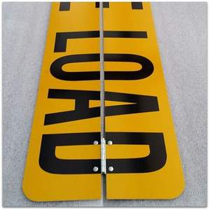 TREN DE CARRETERA/VEHICULO LARGO CON BISAGRAS 2 PIEZAS 600X250MM CLASE 2 SEÑAL REFLECTANTE Reflectante Bisagra de un solo lado - Product Image 3