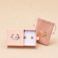 Boîte à tiroir coulissant en carton rose de luxe au prix d'usine, emballage personnalisé pour bijoux, boîte cadeau pour les petites entreprises