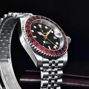 Montres pour hommes PAGANI DESIGN PD-1758 40MM GMT NH34 avec cadran cartographique, montres de luxe haut de gamme, montre mécanique automatique pour hommes, saphir - Product Image 4