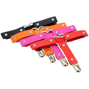 Sexy Femmes Punk Goth Coeur Pu Cuir Élastique Jarretière Jambe Cuisse Anneau Vêtements Accessoire - Product Image 3