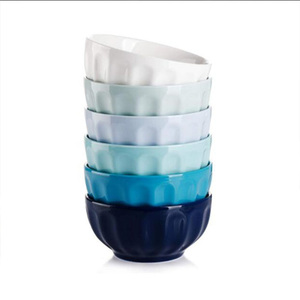Fabricante al por mayor juegos <span class=keywords><strong>de</strong></span> cuencos Multicolor en relieve <span class=keywords><strong>desayuno</strong></span> <span class=keywords><strong>de</strong></span> cerámica personalizado caramelo ensalada fideos Pasta cuenco <span class=keywords><strong>de</strong></span> cerámica personalizado - Product Image 6