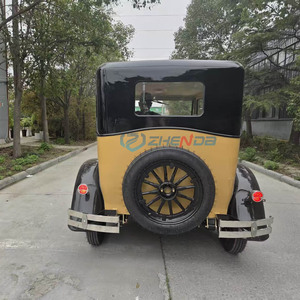 รถยนต์โบราณไฟฟ้าสีเหลืองดำแบบคลาสสิกสำหรับท่องเที่ยว ปรับแต่งได้ ใช้ในเมืองได้ พร้อมใบรับรอง CE - Product Image 3