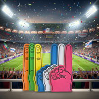 Gants géants promotionnels en mousse EVA pour le soutien, en forme de main et de doigt, pour l'encouragement