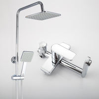 Nouvel ensemble de robinetterie de douche pour salle de bain, mitigeur eau chaude et froide, ensemble de douche