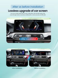 หน้าจอแสดงผลมัลติมีเดีย HFmidia ขนาด 12.3 นิ้ว สำหรับรถยนต์ BMW ซีรีส์ 5 รุ่น F10 F11 ระบบ CIC NBT รองรับ Wireless CarPlay และ Android Auto เครื่องเล่นวิดีโอในรถยนต์ - Product Image 5