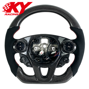 Accessoires intérieurs de voiture personnalisés, volant sport en cuir et fibre de carbone, compatible avec Benz Smart Fortwo W453 - Product Image 1