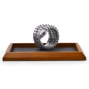 [Fanxi] Nouveau Plateau <span class=keywords><strong>à</strong></span> Bijoux en Bois Massif Rétro avec Rainures, Présentoir Modèle SM12101 Nanchang - Product Image 4