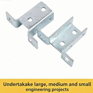 Staffa Angolare in Metallo Zincato Resistente <span class=keywords><strong>per</strong></span> Mobili in Legno, Armadi e Scaffalature, Supporto a 90 Gradi Antiruggine - Product Image 2