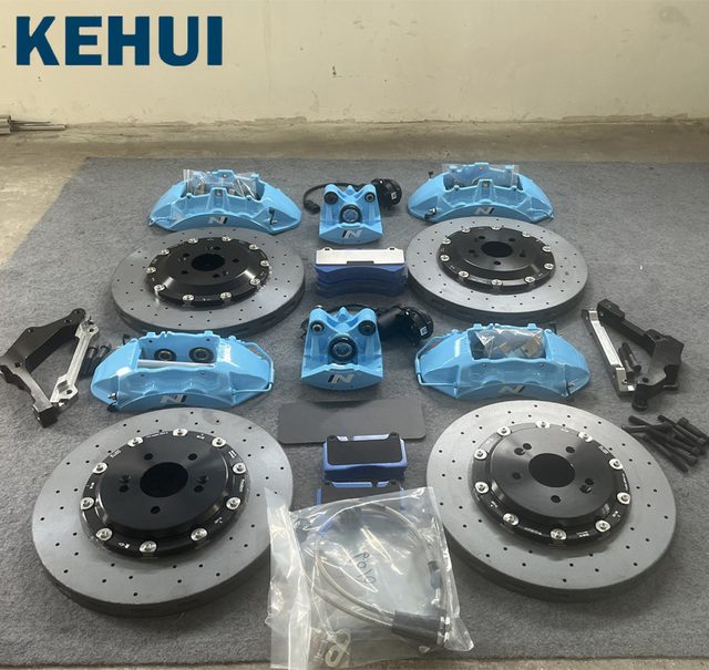 Carbon Ceramic Discs ZR1 380-405mm Front 6 Pot Rear 4 Pot Big Brake Caliper Kit for Corvette C5 C8 ZR1 Bmw Audi VW Toyota