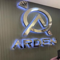 Letrero Luminoso de Canal Metálico 3D para Exteriores, Letrero LED Acrílico 3D Personalizado para Negocios en Interiores, Venta de Fábrica