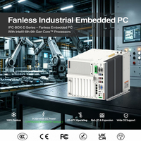 Ordinateur industriel sans ventilateur, intégré, mural, ODM OEM, Core I9/I7/i5/i3