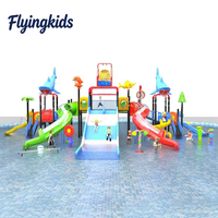 Toboggan aquatique combiné en plastique et métal pour piscine extérieure, équipement de parc d'attractions résidentiel de grande taille, toboggan de parc aquatique pour enfants, utilisation sur les pentes