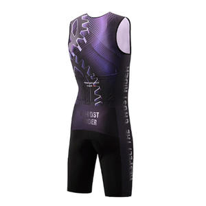 EVELYN Combinaison de <span class=keywords><strong>triathlon</strong></span> sans manches pour homme Séchage rapide Respirant Vélo de route VTT Ensemble d'été à carreaux-OEM - Product Image 4