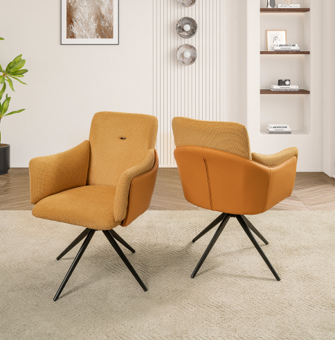 Orange + Linen + Metal