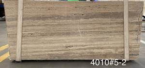 Fábrica italiana al por mayor de baldosas de piedra natural de losa de travertino pulido moderno a prueba de agua para paredes de Villa Hotel pisos carril - Product Image 2