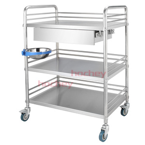 MT Medical Stainless Steel 2/3-Drawer Hospital Crash Cart <strong>Trolley</strong> <strong>Dressing</strong> &amp; Surgical Instrument <strong>Trolley</strong> Medical - Product Image 5