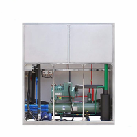 Machine à blocs de glace économe en énergie de 5 tonnes 5000 Kg Stockage de 1000 Kg pour compresseur à usage industriel pour des opérations d'usine efficaces