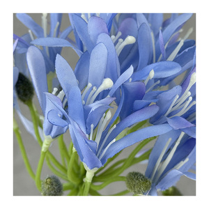 Flor simulada de seda de Agapanthus <span class=keywords><strong>Africanus</strong></span> pequeña de alta calidad artificial al por mayor para Decoración - Product Image 2