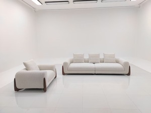 Base <span class=keywords><strong>de</strong></span> madera tapizada, diseño <span class=keywords><strong>de</strong></span> <span class=keywords><strong>dos</strong></span> cojines, sofá <span class=keywords><strong>de</strong></span> sensación contemporáneo - Product Image 6