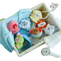 HY Nouveau BT21 10cm Ocean Friends Series Porte-clés en peluche, design de poupée mignonne, unisexe pour 2-4 ans, pendentif en coton PP