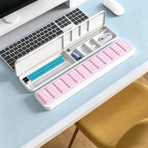 Custom Design Comfortable Ergonomic Wrist Support 2 in 1 Keyboard Wrist Rest Pad with Desk Storage Organizer Box - Product Image 1