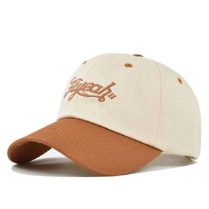 Casquette de baseball hip-hop non structurée en coton bicolore à 6 panneaux, broderie 3D de haute qualité, personnalisable par le fabricant, avec logo d'équipe - Product Image 4