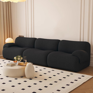 Juego de sofás modulares de compresión Canape, sofá modular reclinable de retazos para sala de estar, sofá <span class=keywords><strong>cama</strong></span> de peluche sin hueso - Product Image 2