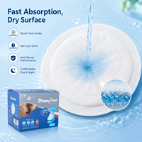 MummyFriend Almohadillas Absorbentes Desechables Tridimensionales y Transpirables para Lactancia, de Tela No Tejida con SAP y Pulpa de Madera, para Maternidad