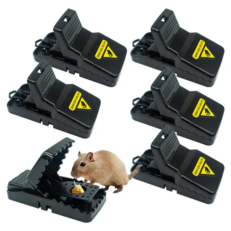 Professional Custom Logo Home 6 Pack Reusable Plastic Mouse Snap Trap for Small Mice