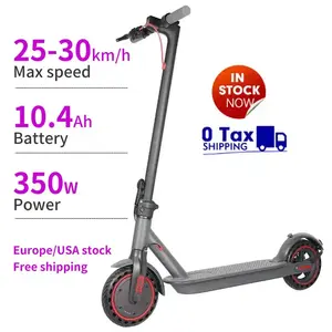 欧盟美国空投运输350w 8.5英寸E踏板车2轮可折叠踏板车M365 Mi电动踏板车7.8ah 10.4ah