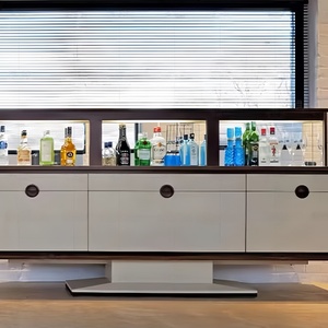 Luxury Modern Lift Tempered Glass Plywood <b>Wall</b>-<b>mounted</b> Eco-friendly Wine Cellar Storage <b>Cabinet</b> High-end <b>Display</b> Zycy--electric - Product Image 4