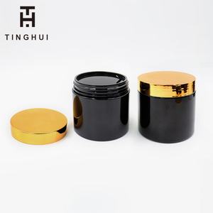 Pot en plastique PET givré de qualité alimentaire transparent de 80 ml, 100 ml, 120 ml, 150 ml, 250 ml, 500 ml, 1000 ml avec couvercle doré - Product Image 2