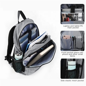 Funcional, puerto <span class=keywords><strong>de</strong></span> carga USB externo portátil paquete repelente al agua <span class=keywords><strong>de</strong></span> la Universidad computadora mochilas - Product Image 6
