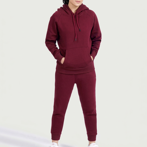 Conjunto Deportivo de 2 Piezas para Mujer, Diseño Moderno, Invierno, Casual, Cuello Alto, 100% Algodón, Transpirable, Personalizado, Alta Calidad - Product Image 1