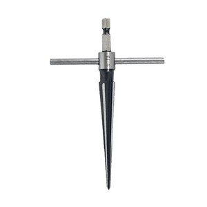 3-13mm Bridge Pin Hole Hand Held Reamer T Handle Tapered 6 Flute Chamfer <b>Bit</b> Reaming Woodworker Core <b>Drill</b> Cutting Tool - Product Image 3