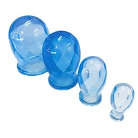Lot de 4 ventouses de massage traditionnelles en silicone pour le corps, réutilisables, certifiées CE, dispositif médical antirhumatismal de classe I