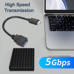 Adaptador USB 3.0 Tipo C OTG LUNG KAY de 20 cm con Cable Trenzado, Transferencia de Datos Superrápida de 5 Gbps, Carga Rápida de 3 A para Auriculares de Computadora - Product Image 2