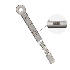 Clé à cliquet dentaire double usage TW2 argentée, outil oral manuel de classe I avec poignée moletée - Product Image 3