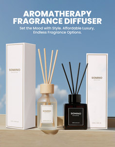 A lunga durata 120ml di profumo di olio essenziale verticale striscia nera tappo oro diffusore di lamella <span class=keywords><strong>per</strong></span> camera da letto bagno <span class=keywords><strong>casa</strong></span> senza fuoco - Product Image 2