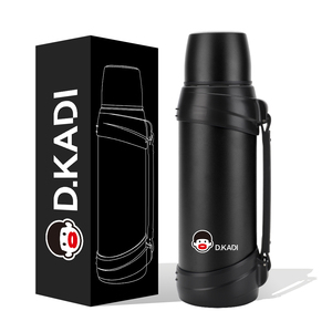 Bottiglia d'Acqua in <span class=keywords><strong>Acciaio</strong></span> <span class=keywords><strong>Inox</strong></span> da 2/2,5 Litri con Logo Personalizzato, Bottiglia Termica Isolata con Impugnatura, 2500ml, Tipo a Pressione, Adatta per Liquidi Bollenti - Product Image 2