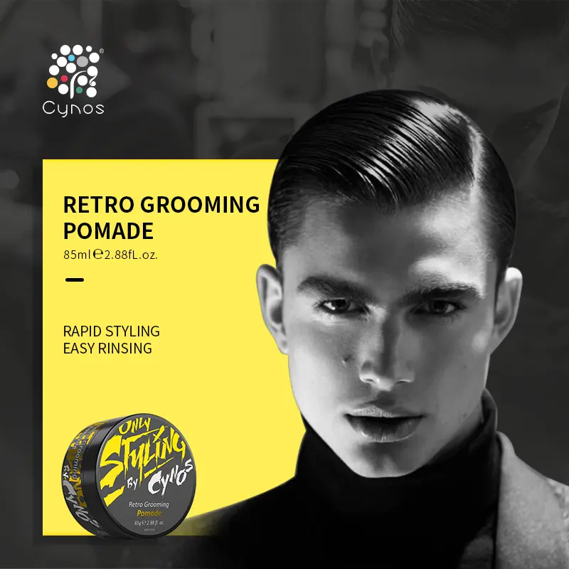 Preço de fábrica Private Label Strong Hold Hair Grooming Pomade para Homens Fácil de Usar shine and jam gel