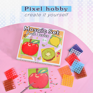 Set de Arte Creativo DIY de Mosaico de Píxeles Personalizado de la Serie Frutas, Crea Tu Propio Obra de Arte, Regalo Educativo - Product Image 2
