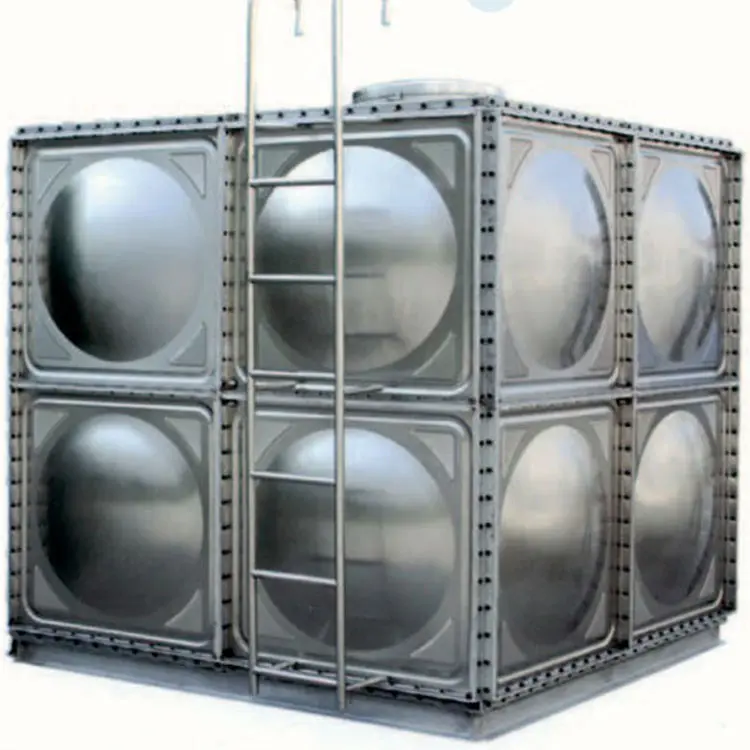 100M3ボルト付きステンレス鋼水タンク6*6*3m SS316L飲料水貯蔵用水タンク