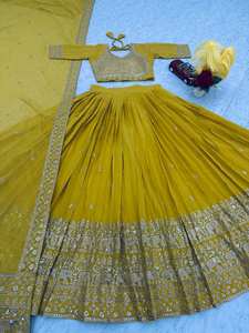 Lehenga Choli de style Bollywood moderne pour mariage et soirée, prix de gros spécial - Product Image 2
