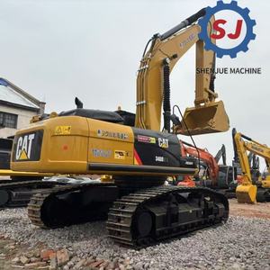 Excavadora de cadenas 340D usada, clase 40 toneladas, alta eficiencia con motor y bomba, lista para trabajar, en venta. - Product Image 3