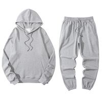 Ensemble de survêtement et sweat à capuche MSET5054 de haute qualité, faible MOQ OEM, personnalisé, 320g, 100% coton, pour l'entraînement et le jogging